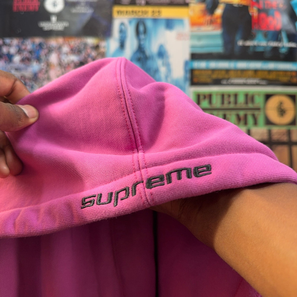 SUPREME SS26 PINK JORDAN ZIP UP HOODIE