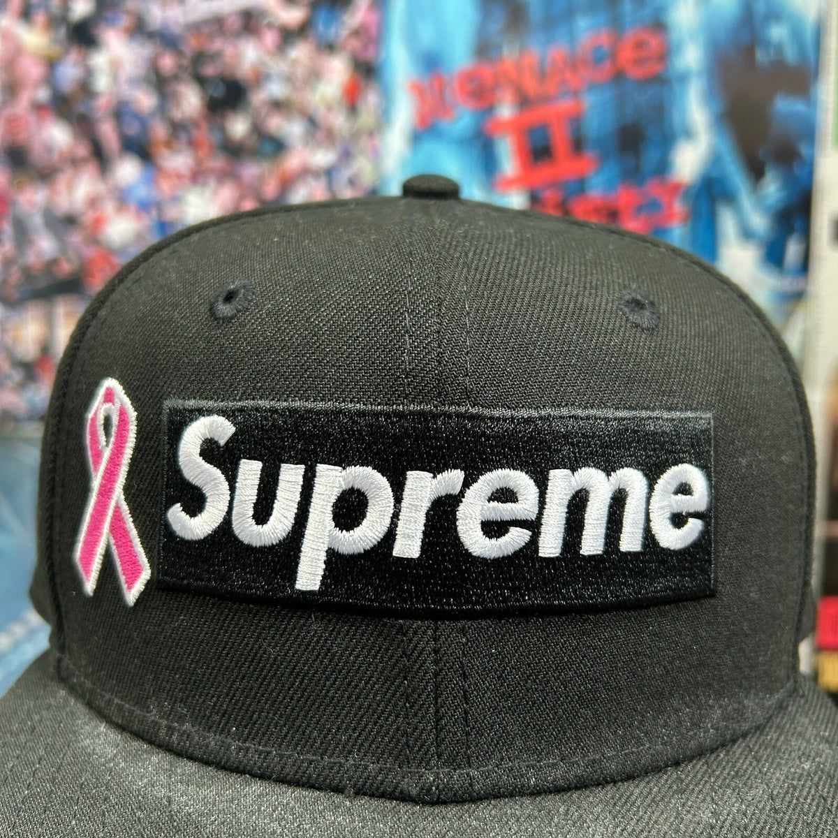 SUPREME FW25 BREAST CANCER AWARENESS BOX LOGO FITTED CAP