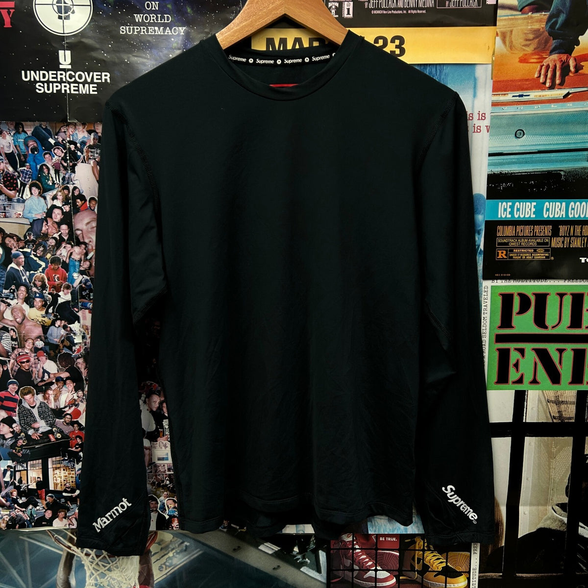 SUPREME MARMOT BASE LAYER L/S TOP FW25