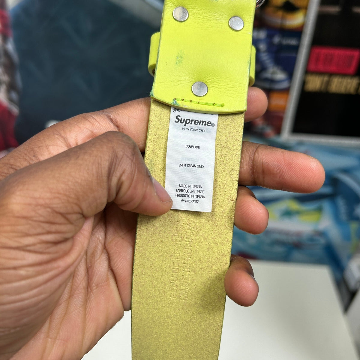 SUPREME SS23 REPEAT LEATHER BELT