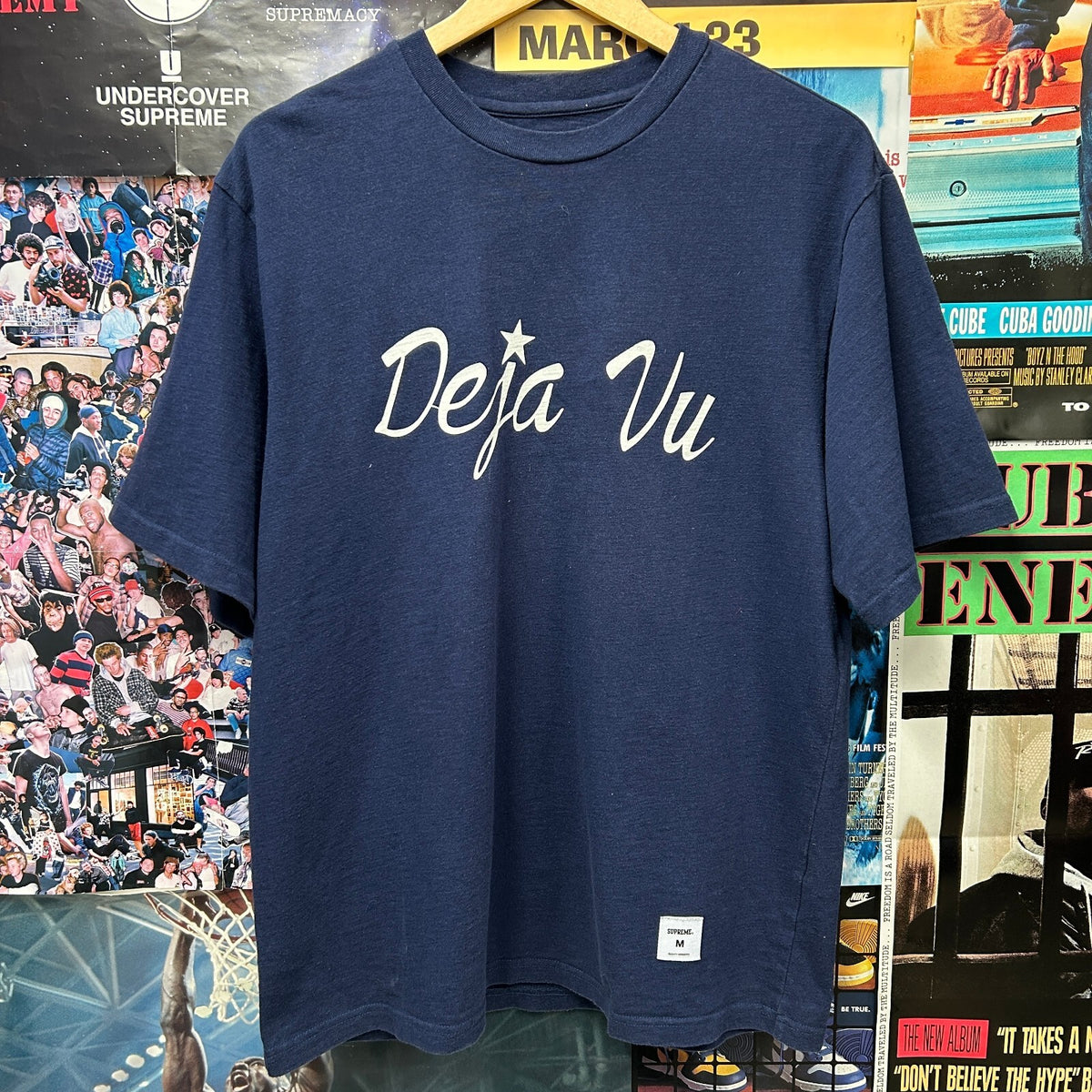 SUPREME FW23 DEJA VU NAVY S/S TEE