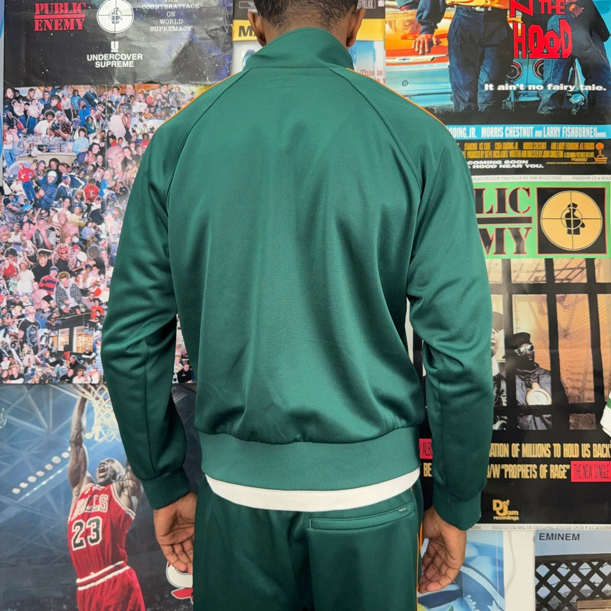 SUPREME FW19 GREEN CROWN TRACK JACKET