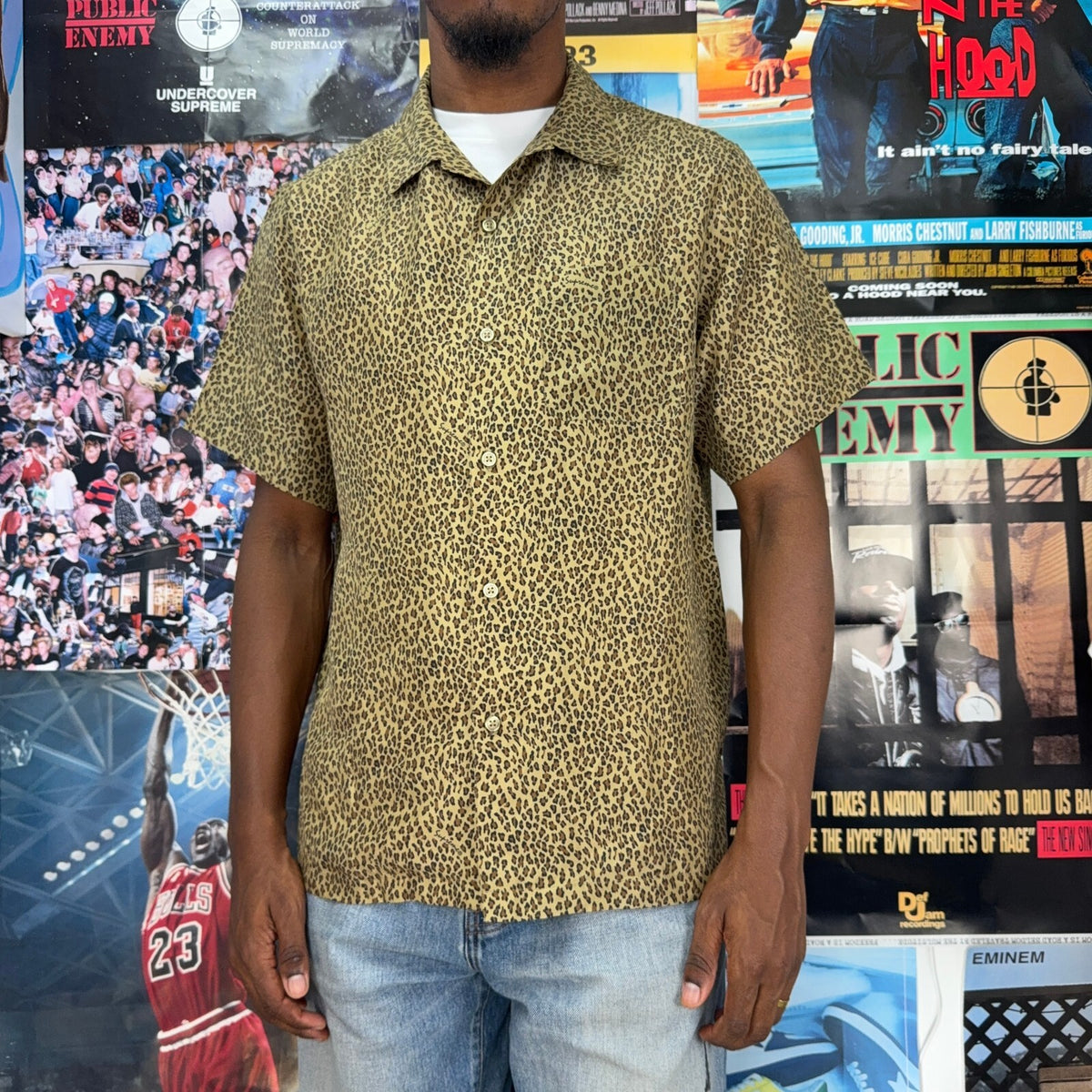 SUPREME SS22 LEOPARD SILK S/S SHIRT
