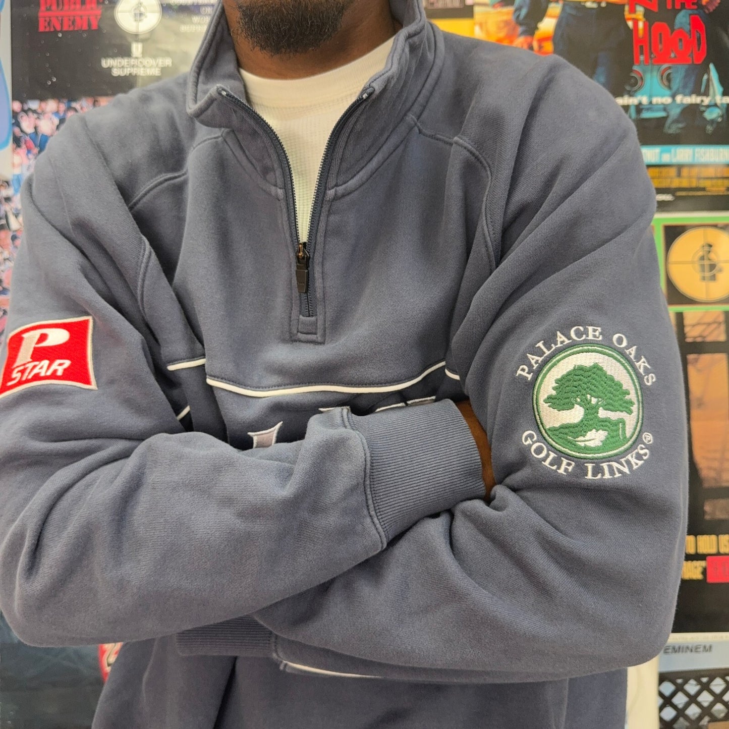 PALACE FW23 1/4 ZIP FUNNEL NECK SWEATSHIRT