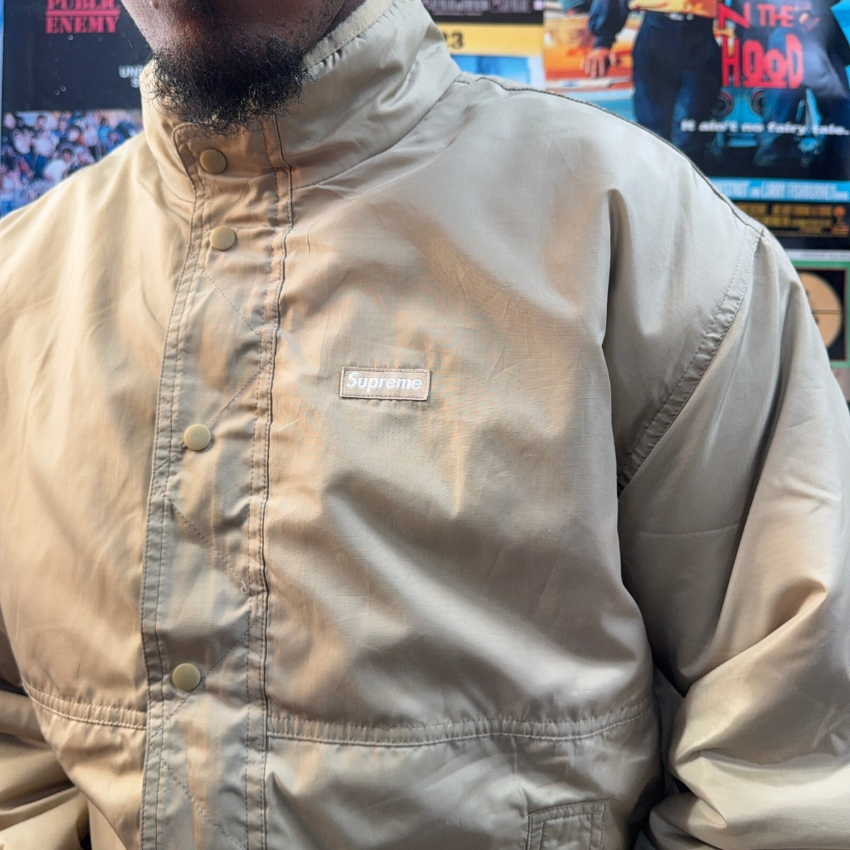 SUPREME FW22 GEO REVERSIBLE WINDSTOPPER FLEECE JACKET