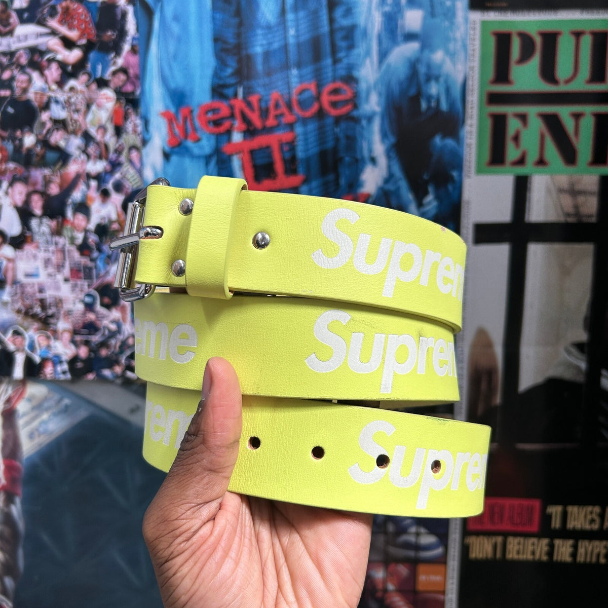 SUPREME SS23 REPEAT LEATHER BELT