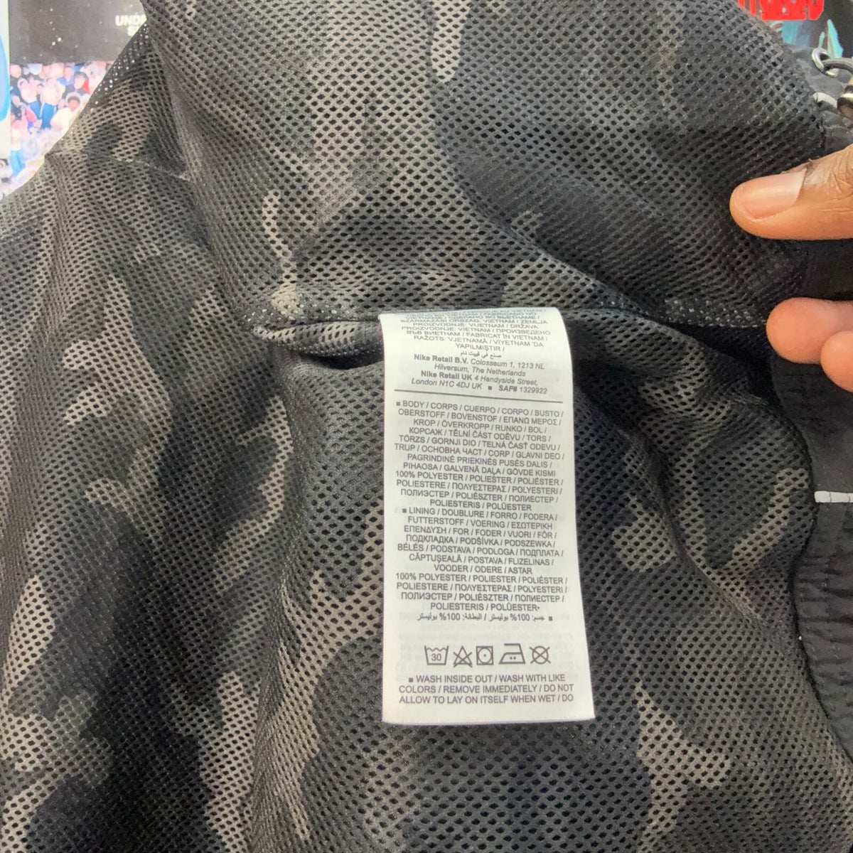 CORTEIZ NIKE BLACK REFLECTIVE JACKET