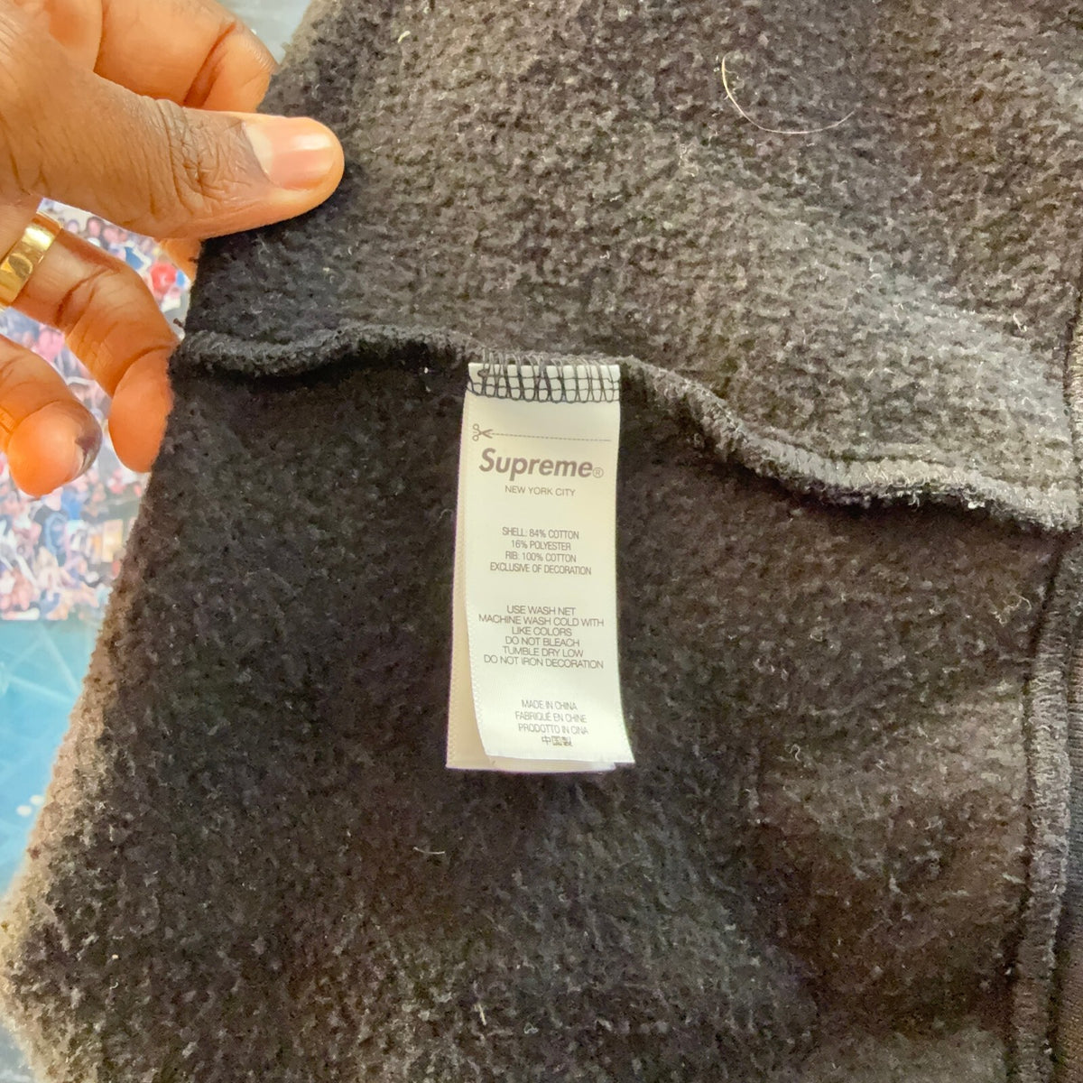 SUPREME SS26 PARIS IS BURNING BLACK HOODIE