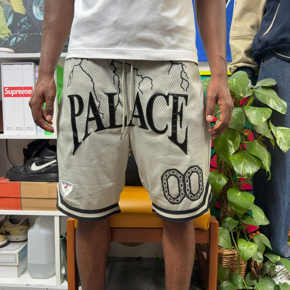 PALACE SS23 HESH ATHLETIC SHORTS GREY