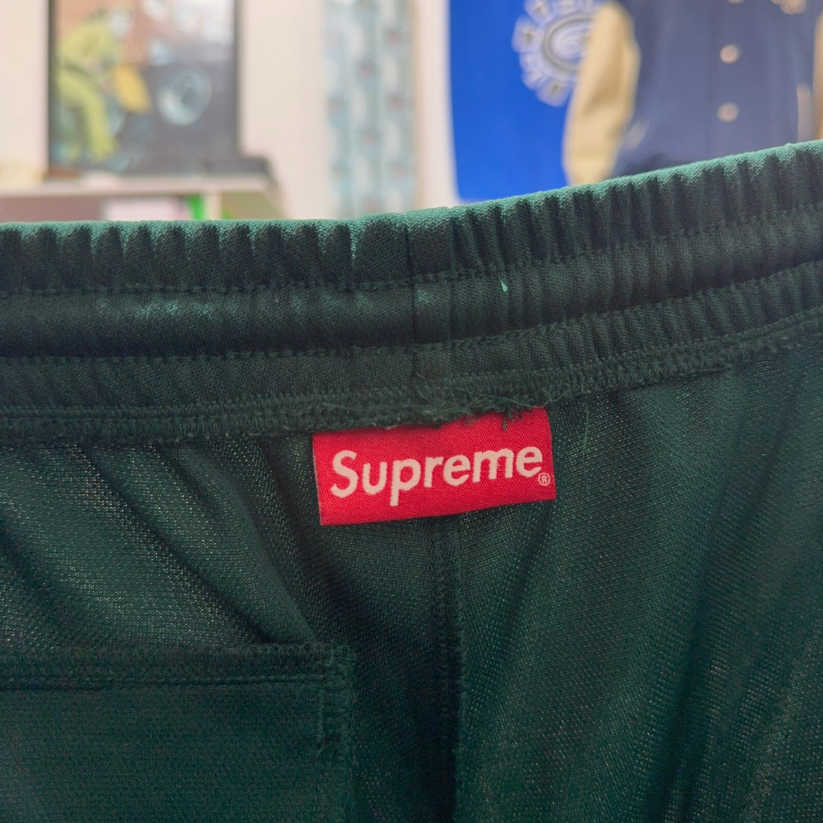 SUPREME FW19 GREEN CROWN TRACK BOTTOMS