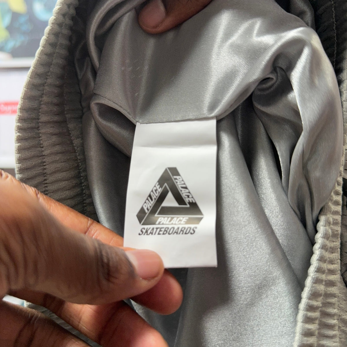 PALACE SS23 HESH ATHLETIC SHORTS GREY