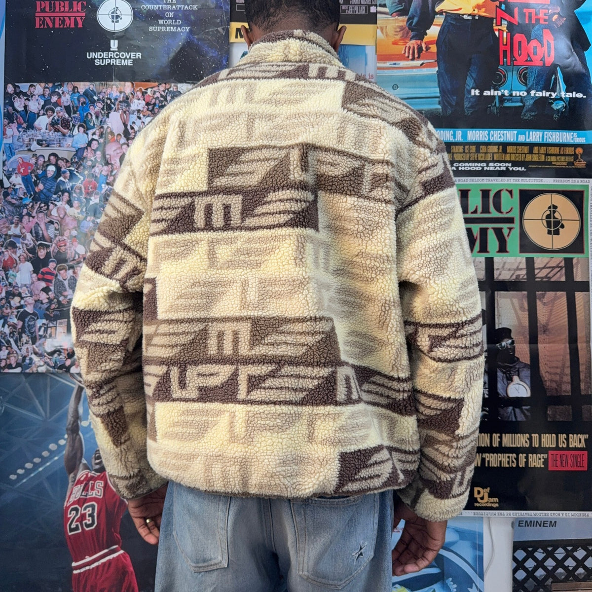 SUPREME FW22 GEO REVERSIBLE WINDSTOPPER FLEECE JACKET
