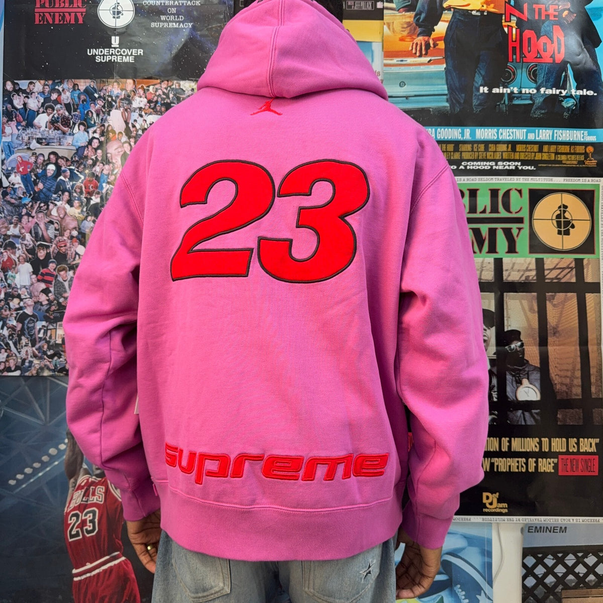 SUPREME SS26 PINK JORDAN ZIP UP HOODIE