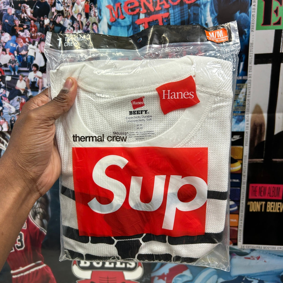 SUPREME HANES BONES WHITE THERMAL