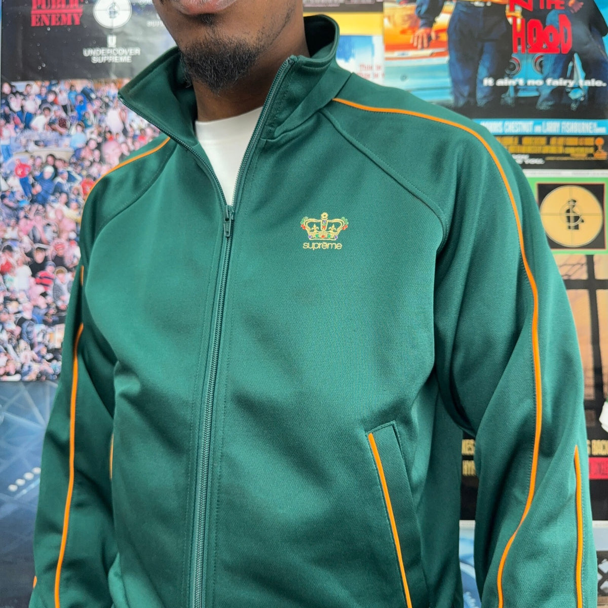 SUPREME FW19 GREEN CROWN TRACK JACKET