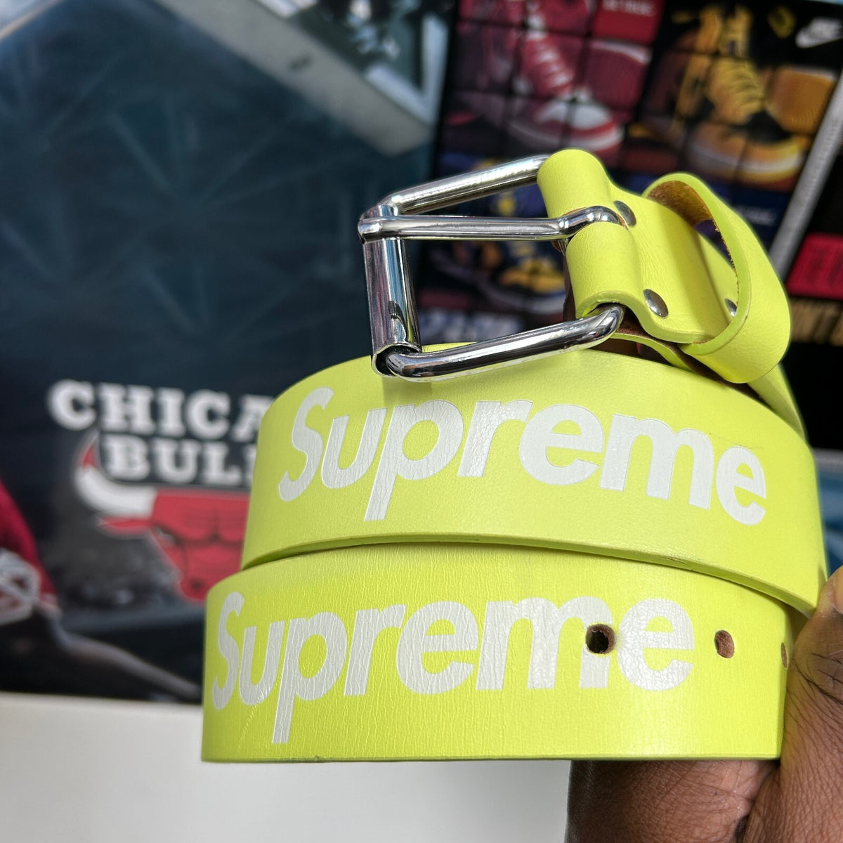 SUPREME SS23 REPEAT LEATHER BELT