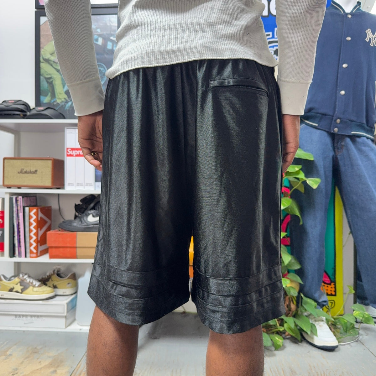 SUPREME SS25 DAZZLE BREAKAWAY BLACK SHORTS