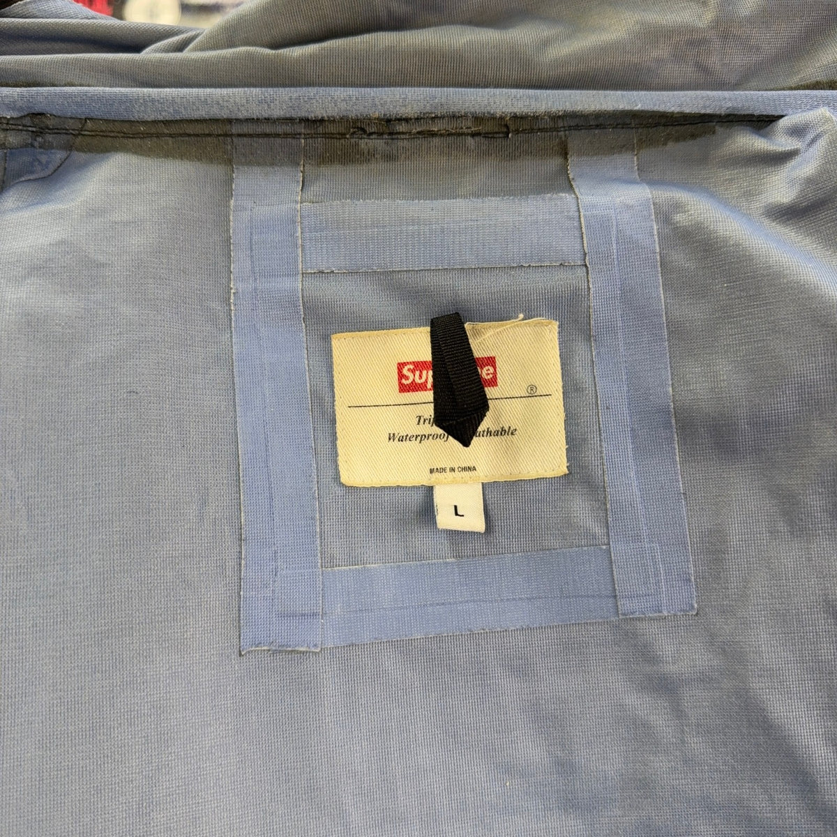 SUPREME HI-VIS TAPED SEAM FW14 JACKET BLACK