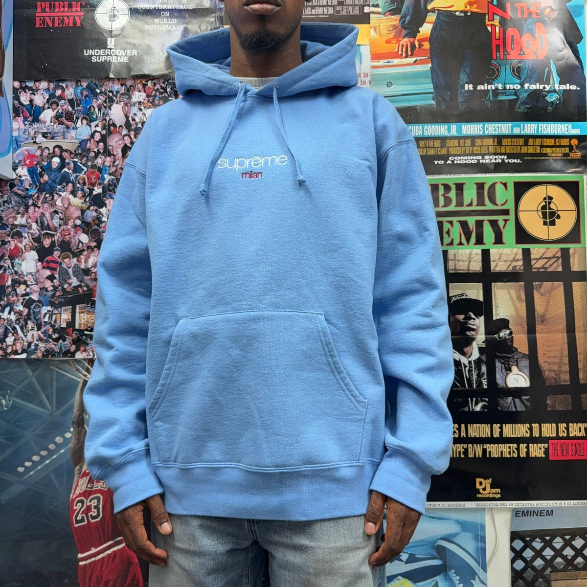 SUPREME FW25 CLASSIC LOGO MILAN SHOP HOODIE