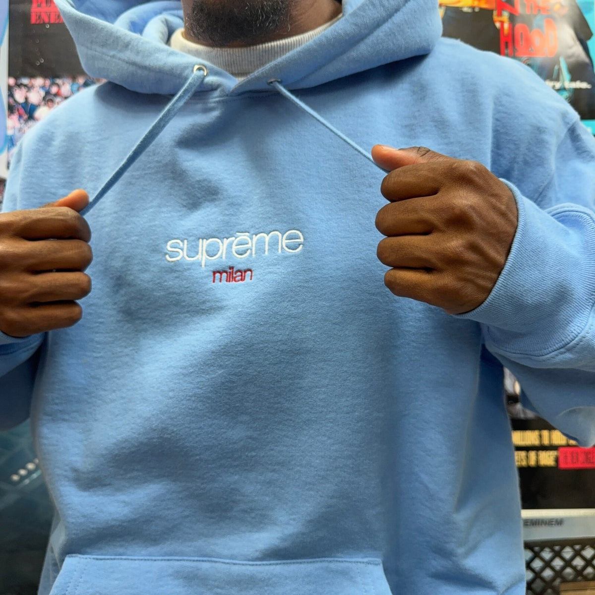 SUPREME FW25 CLASSIC LOGO MILAN SHOP HOODIE