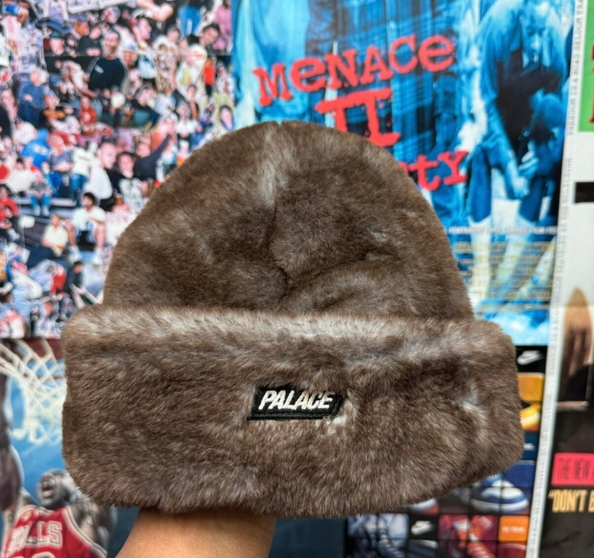 PALACE FW21 TEDDY 2 BROWN BEANIE