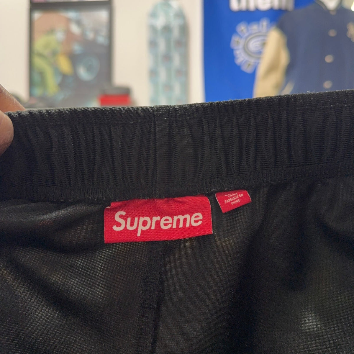 SUPREME SS25 DAZZLE BREAKAWAY BLACK SHORTS
