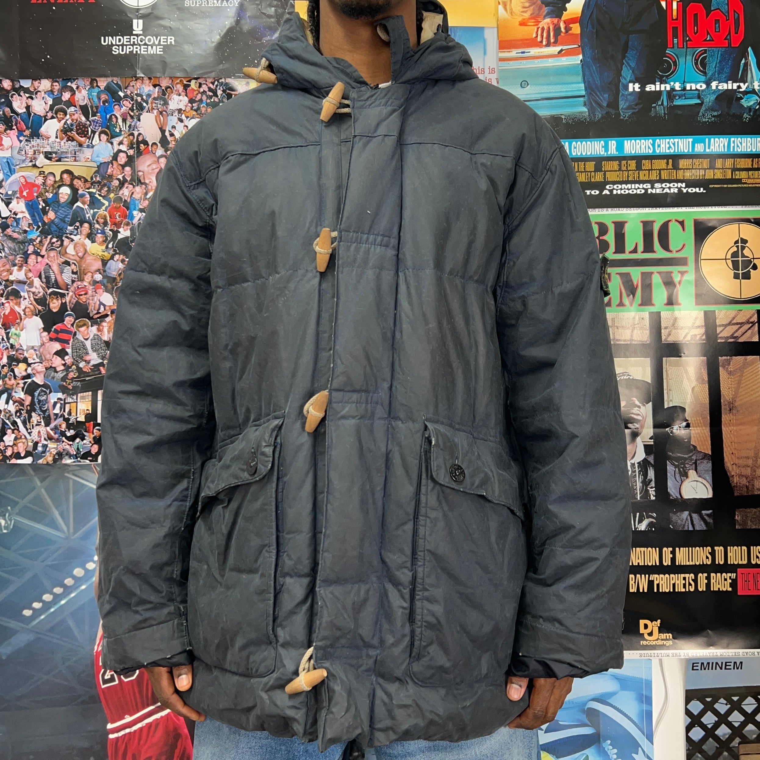 EARLY 90S STONE ISLAND WAXED COAT