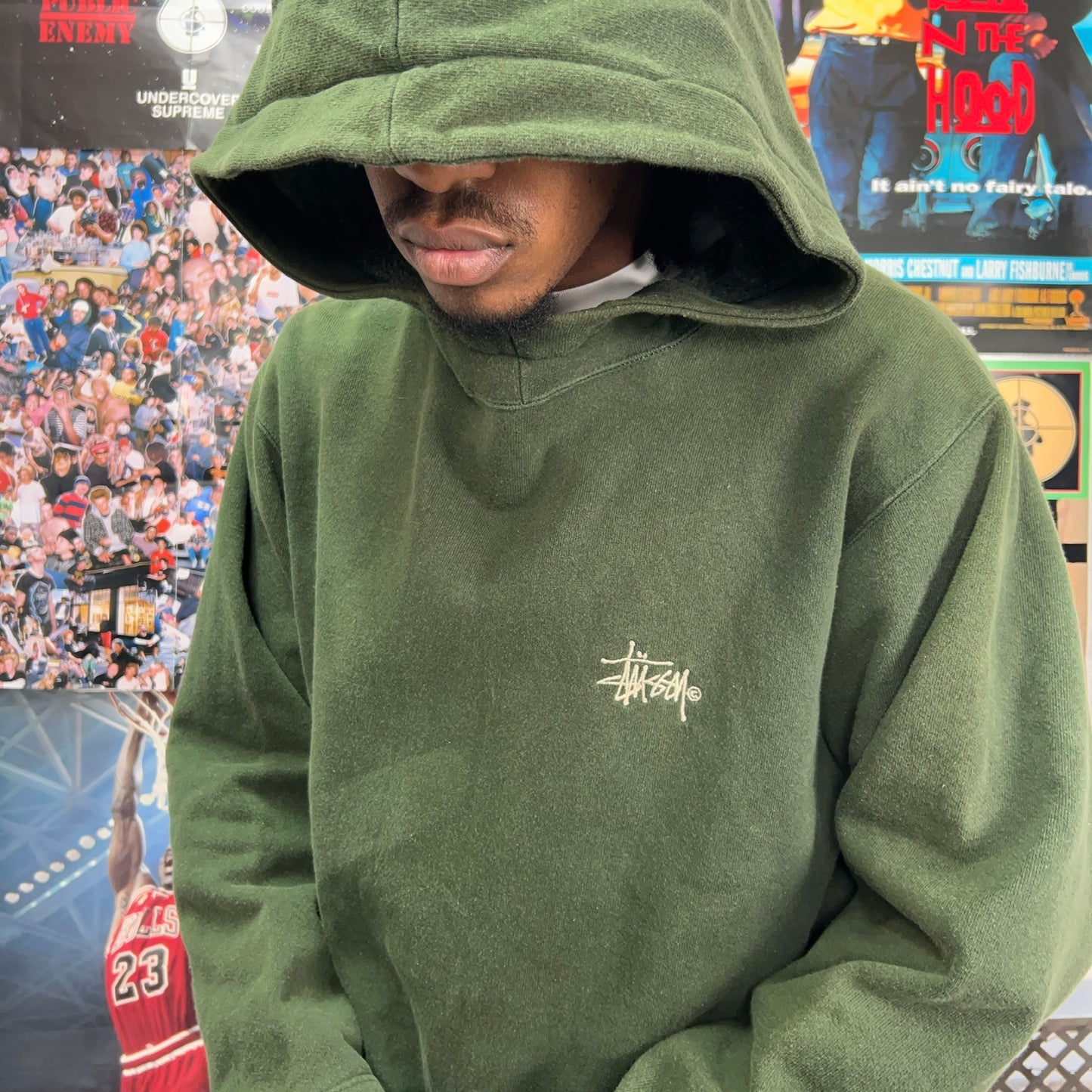 STUSSY 90s SPELLOUT HOODIE