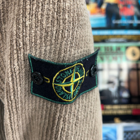 STONE ISLAND 90s CHENILE MOCK NECK THICK JUMPER