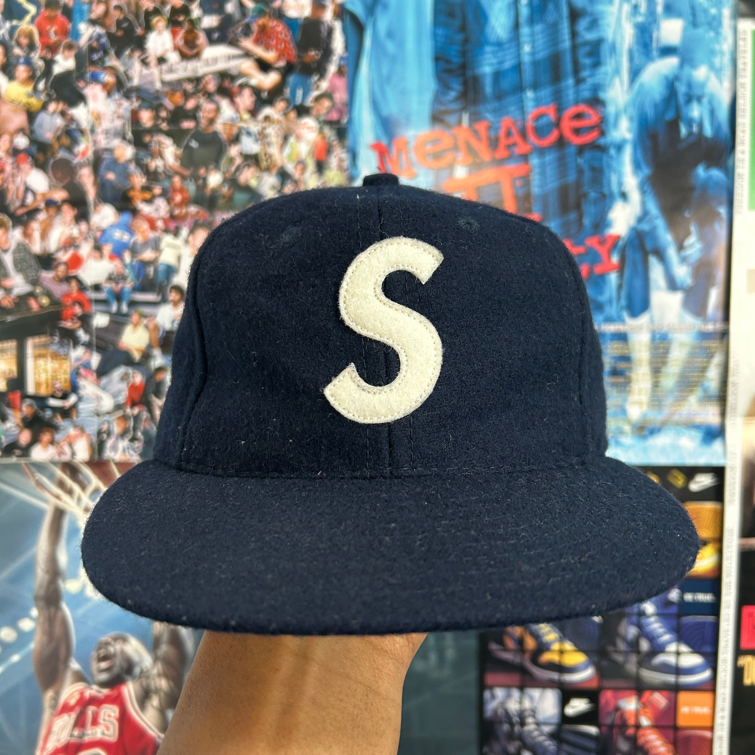 SUPREME WOOL FITTED S LOGO CAP