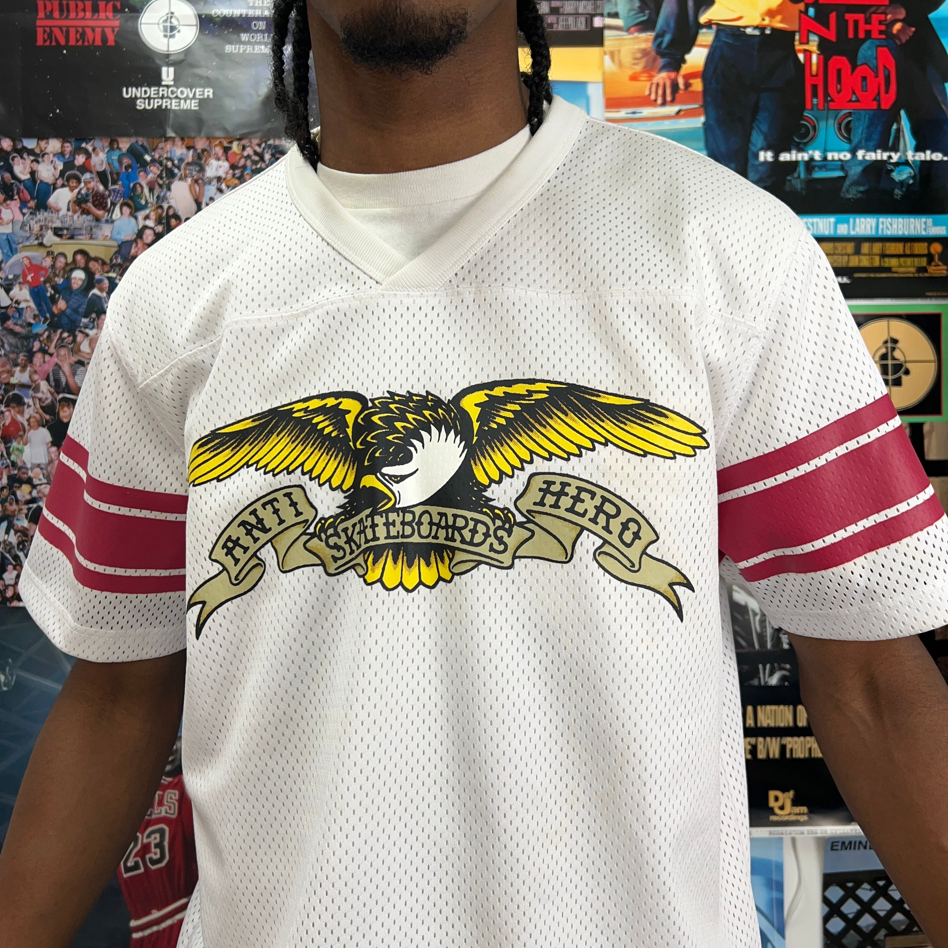 SUPREME ANTIHERO MESH FOOTBALL JERSEY – Bythepeace