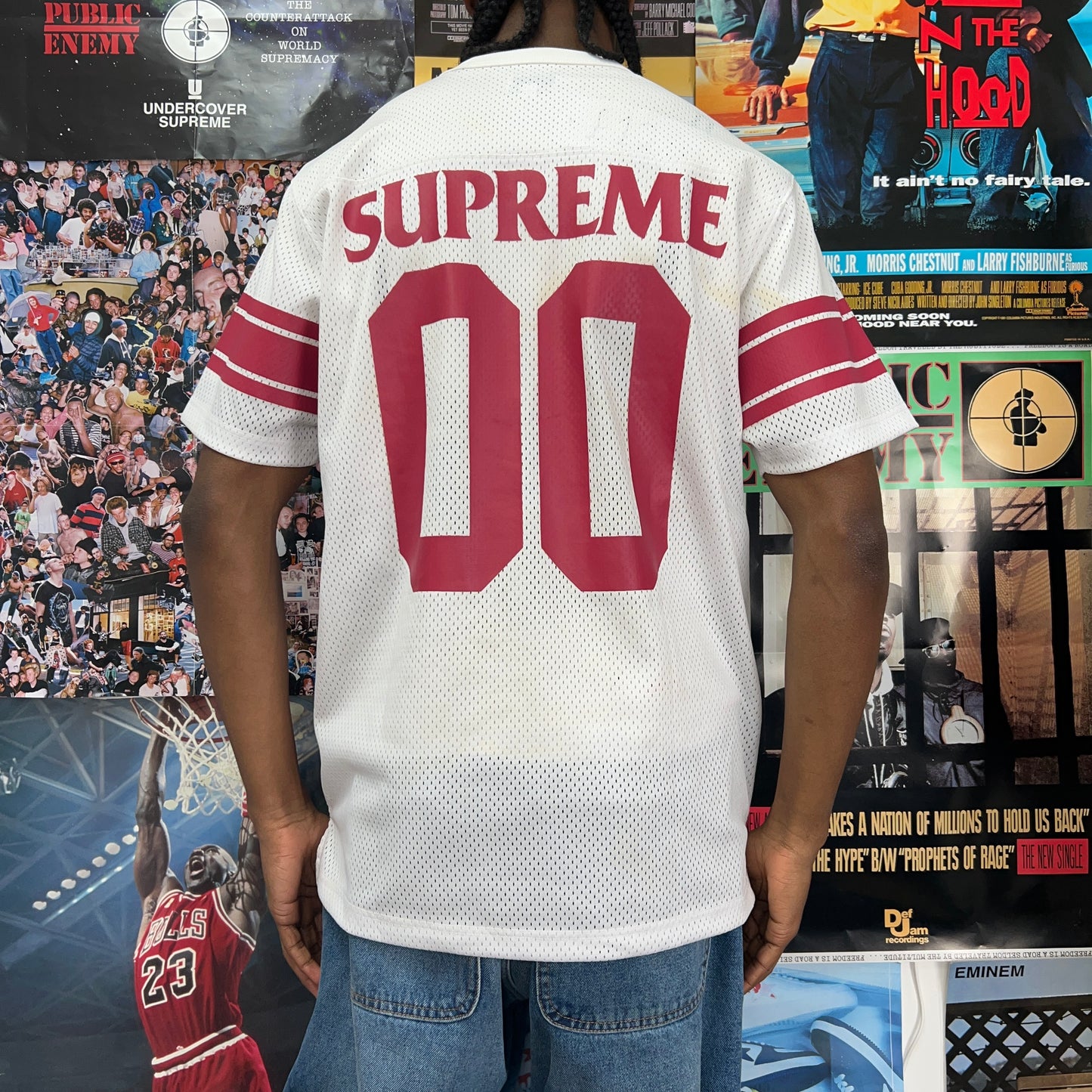 SUPREME SS14 ANTIHERO FOOTBALL JERSEY