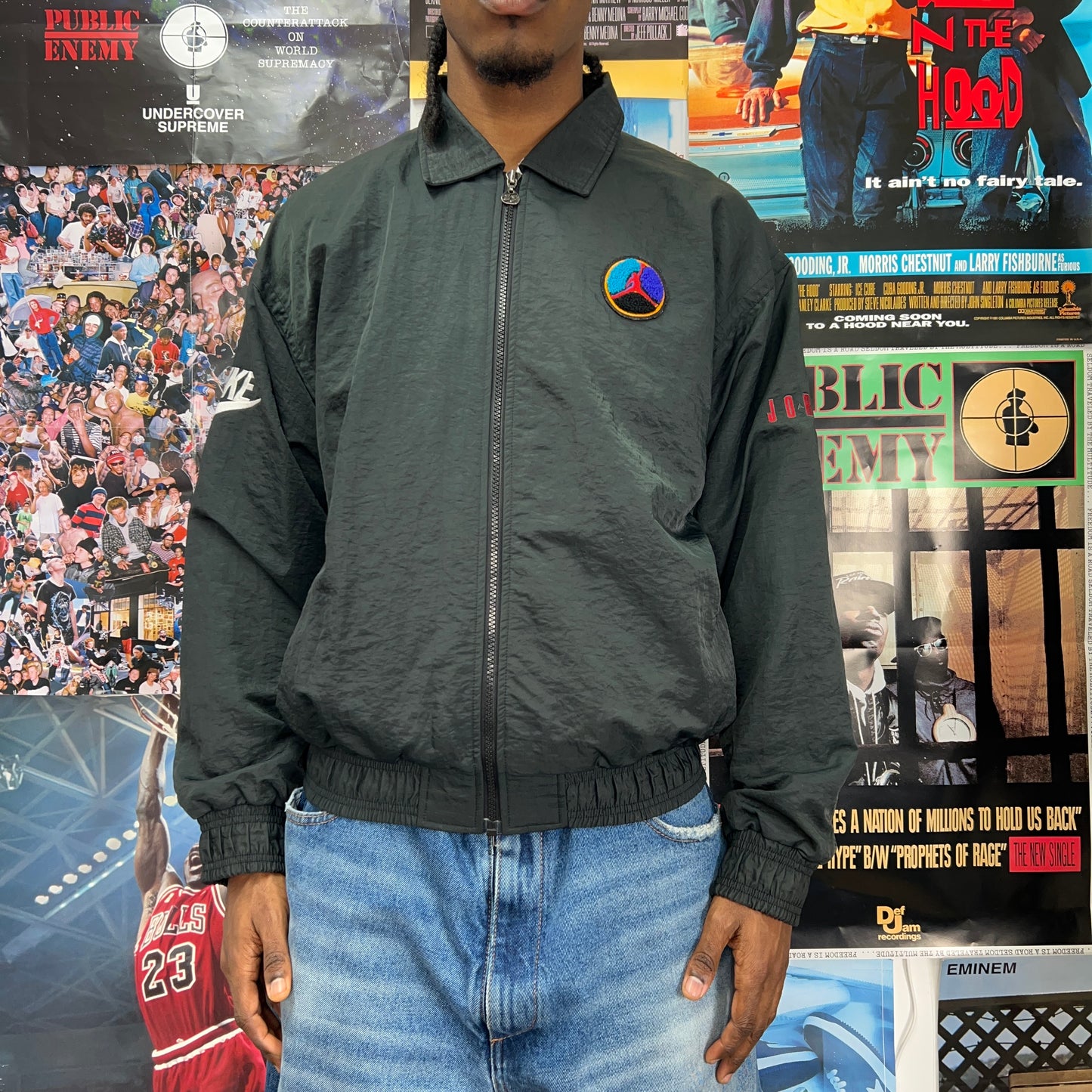 NIKE AIR JORDAN 1993 AQUA 8 TRACK JACKET