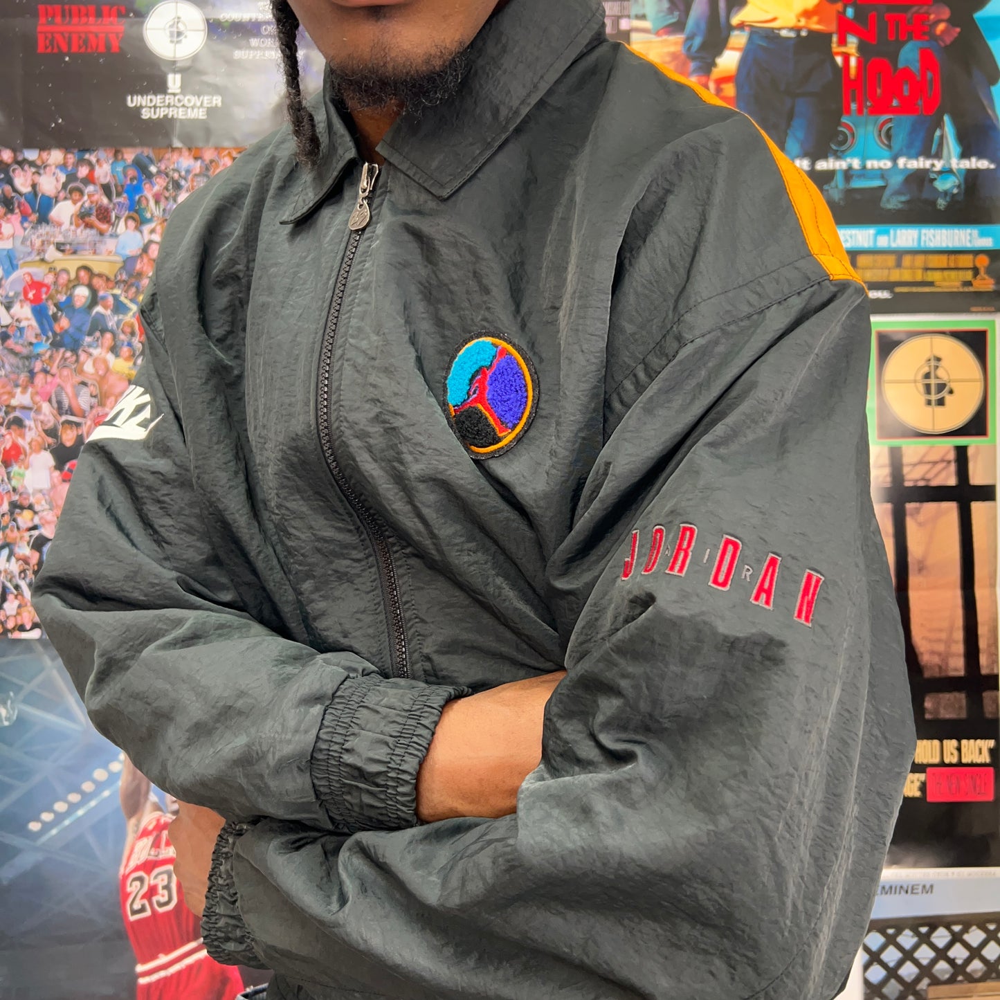 NIKE AIR JORDAN 1993 AQUA 8 TRACK JACKET