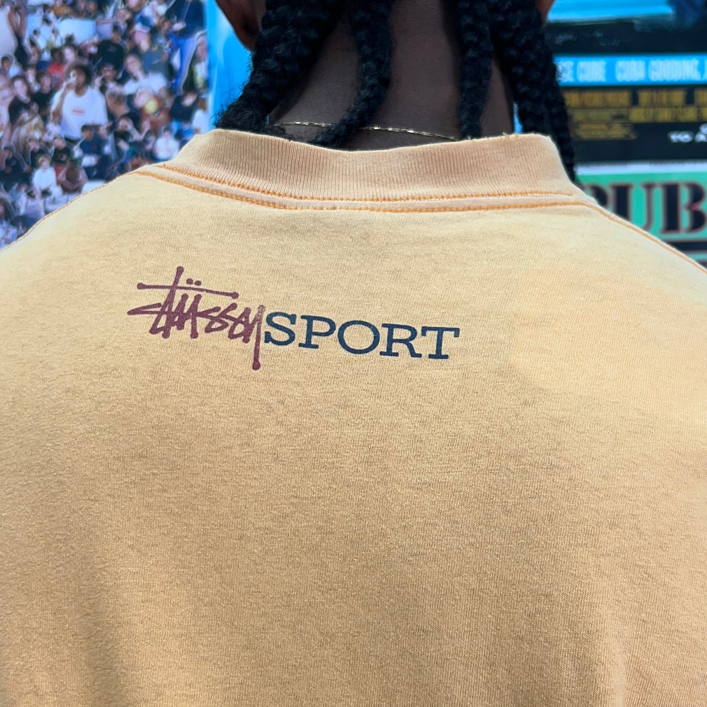 STUSSY SPORT 90s YELLOW TEE