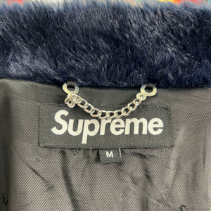 SUPREME FAUX FUR VARSITY JACKET