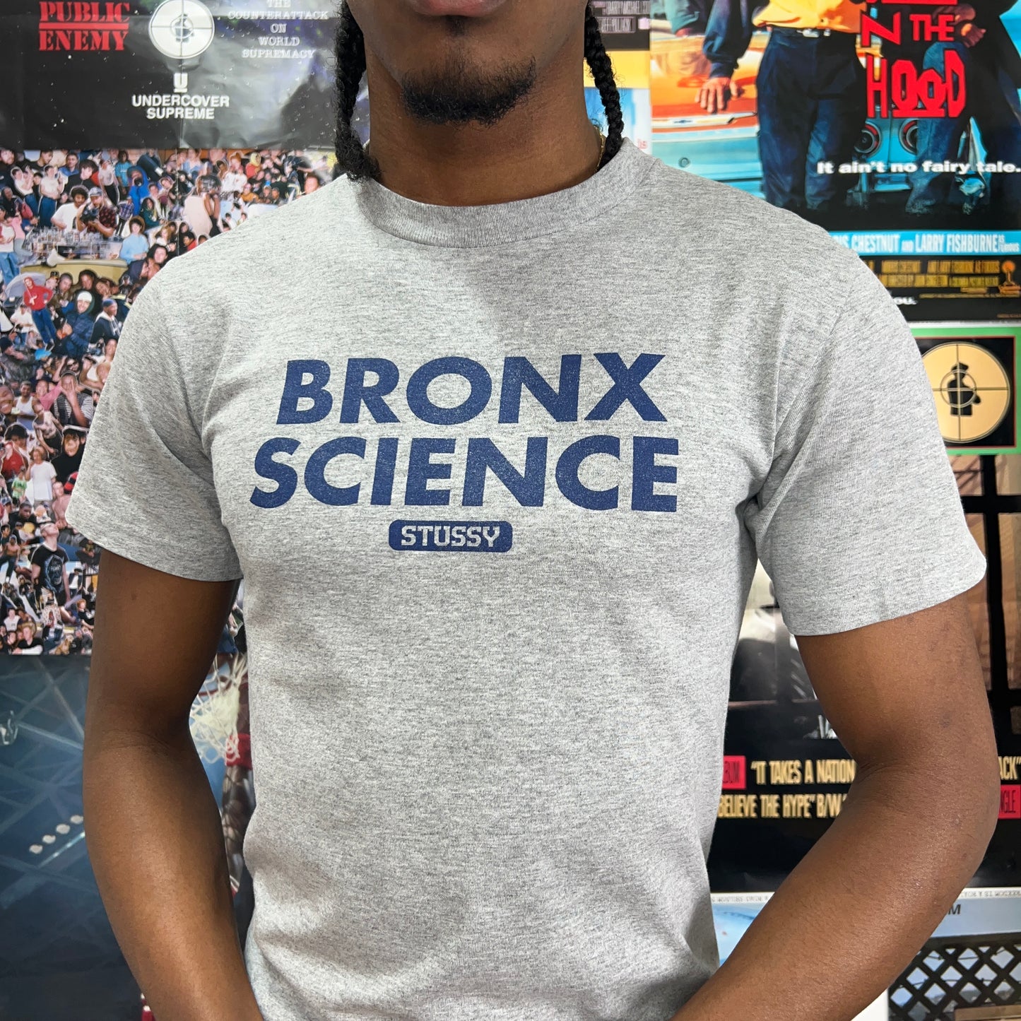 STUSSY 2000s GREY TEE